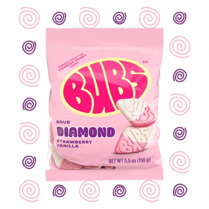 BUBS™ Sour Strawberry Vanilla Diamonds, 5.5 oz.