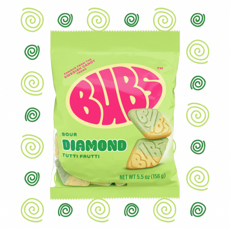 BUBS™ Sour Tutti Frutti Diamonds, 5.5 oz.