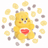 Aurora®, Care Bears™ Palm Pals™ - 5" Tenderheart Bear