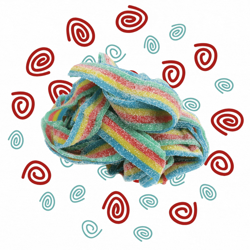 Sour Belts - Rainbow, 4 oz.