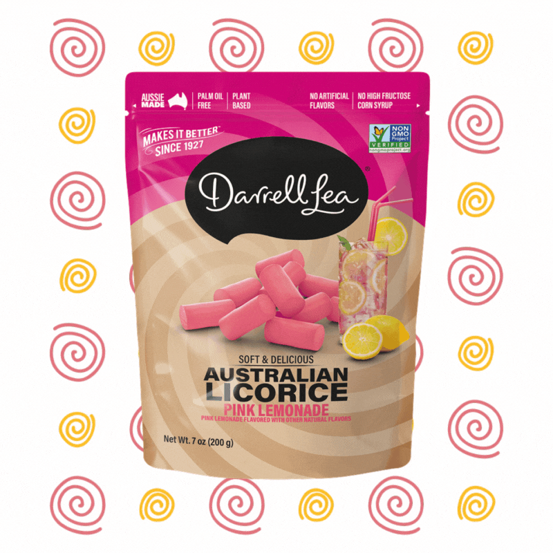 Darrell Lea® Soft & Delicious Australian Licorice, Pink Lemonade - 7 oz.