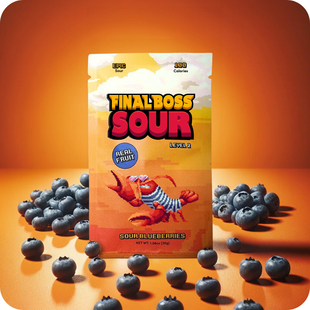 Final Boss Sour® Blueberries (Lvl 2), 1.06 oz.