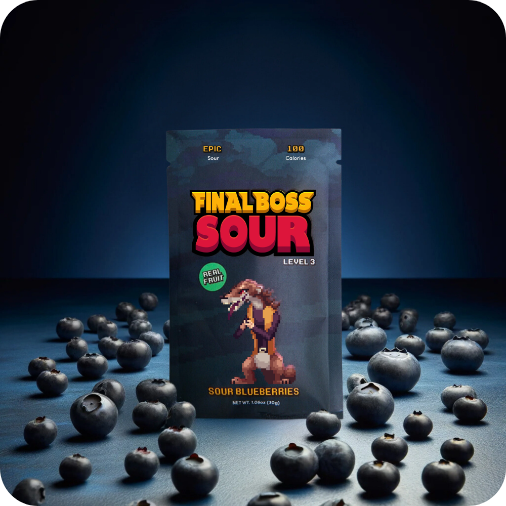Final Boss Sour® Blueberries (Lvl 3), 1.06 oz.