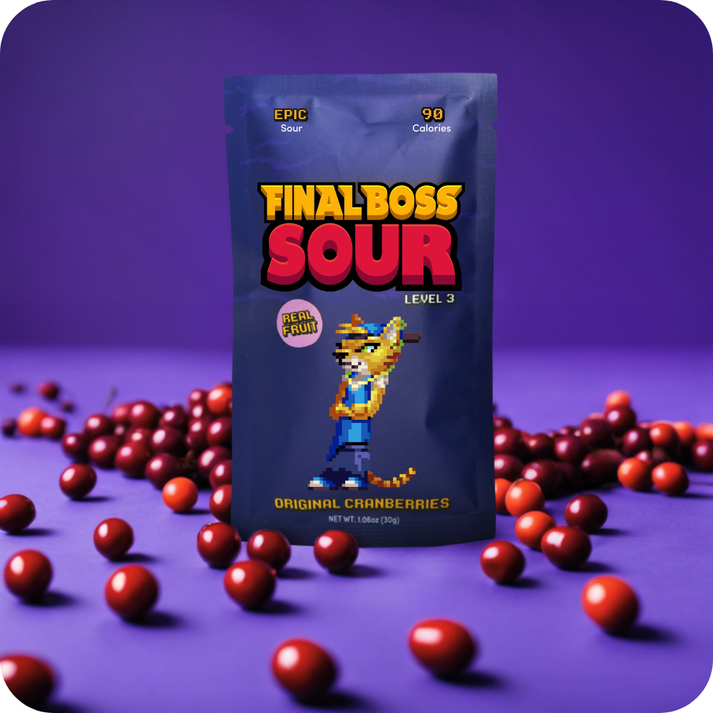 Final Boss Sour® Cranberries (Lvl 3), 1.06 oz.