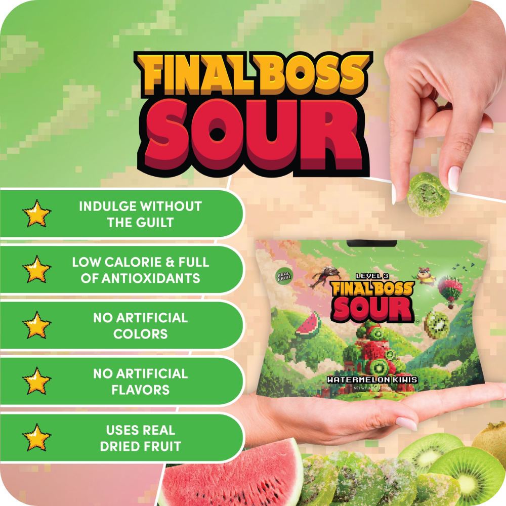 Final Boss Sour® Watermelon Kiwi (Lvl 3), 3.52 oz.
