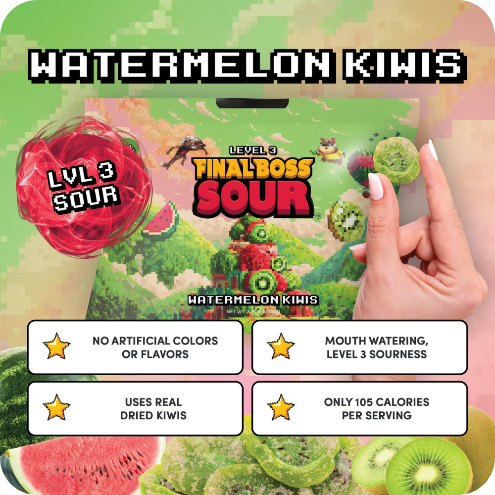 Final Boss Sour® Watermelon Kiwi (Lvl 3), 3.52 oz.