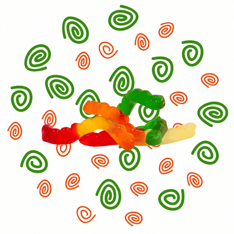 Large Gummi Worms