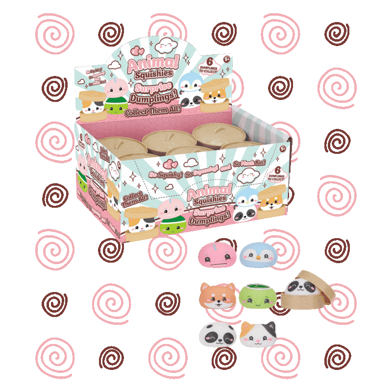3" Surprise Squishy Dumplings (6 Assorted Colors)