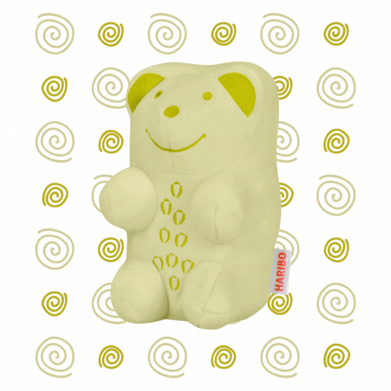 Haribo® White Gummi Bear (Pineapple) 8.5" Plush