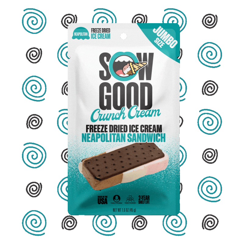 SOW GOOD Crunch Cream Freeze Dried Ice Cream Neapolitan Sandwich 1 sow-good-crunch-cream-freeze-dried-ice-cream-neapolitan-sandwich-1