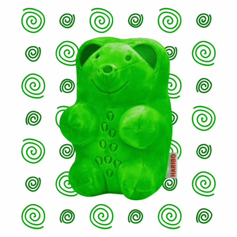 Haribo® Green Gummi Bear (Strawberry) 8.5" Plush