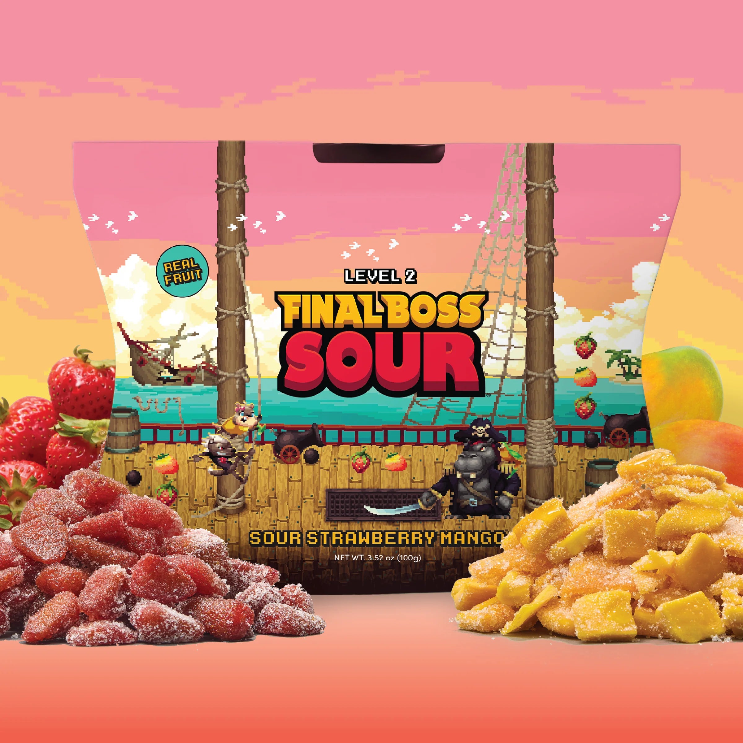 Final Boss Sour® Strawberry Mango (Lvl 2), 3.52 oz.
