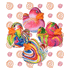 6" Big Swirl Rubber Ducky Assortment